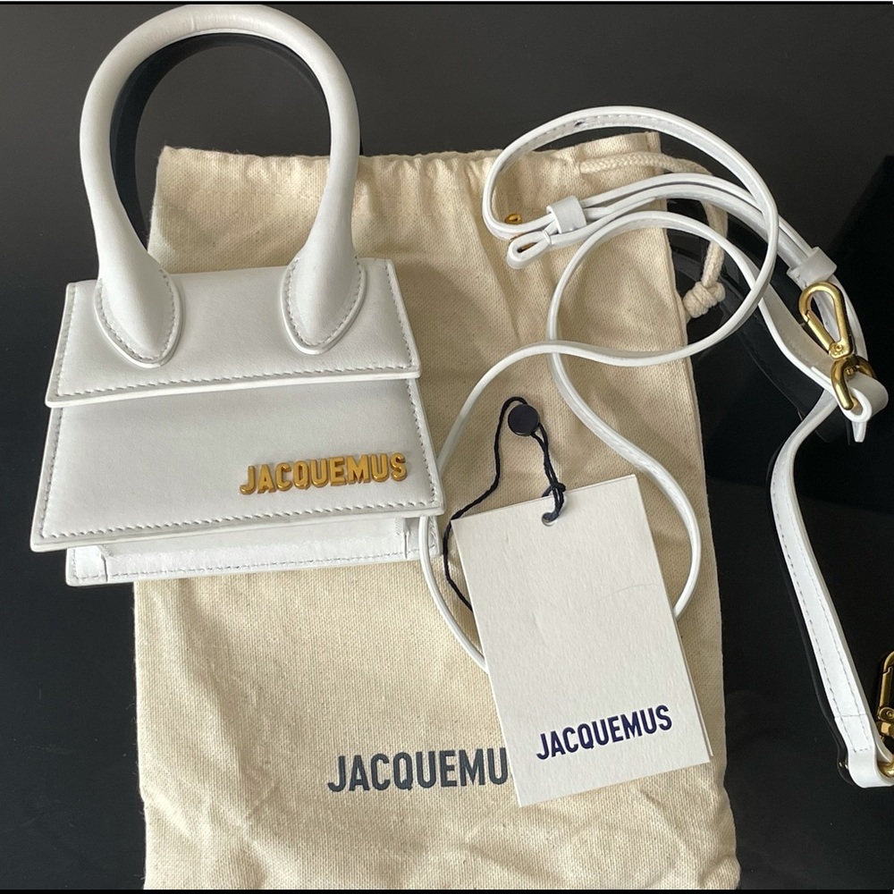 AUTHENTIC Jacquemus White Le Chiquito Clutch Bag